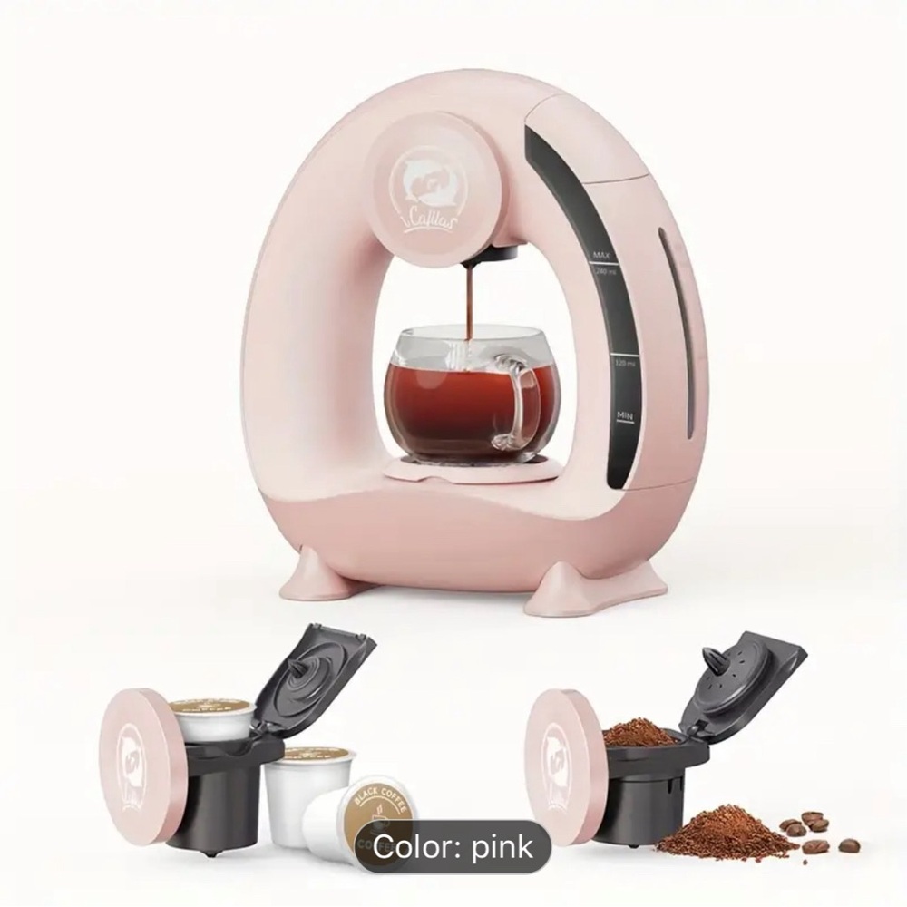 Pink coffee machine